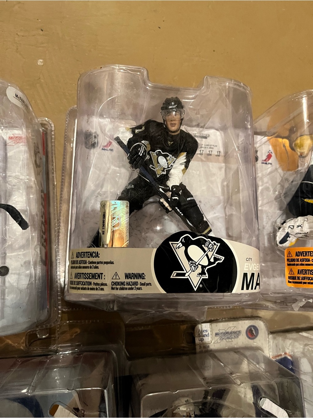 NHL Pittsburgh Penguins Black and White Player Figure